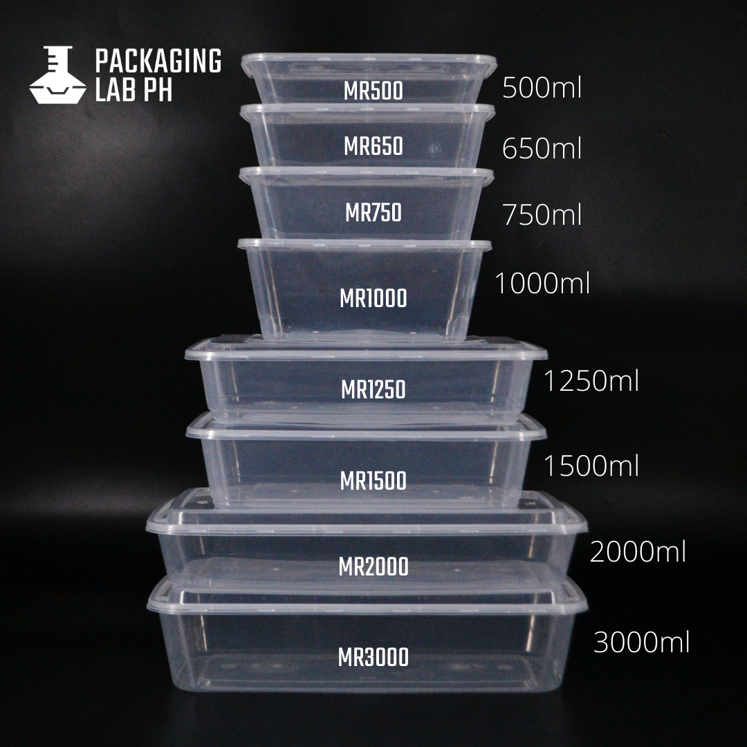 500ml Rectangular Microwavable Container – Packaging Lab Philippines