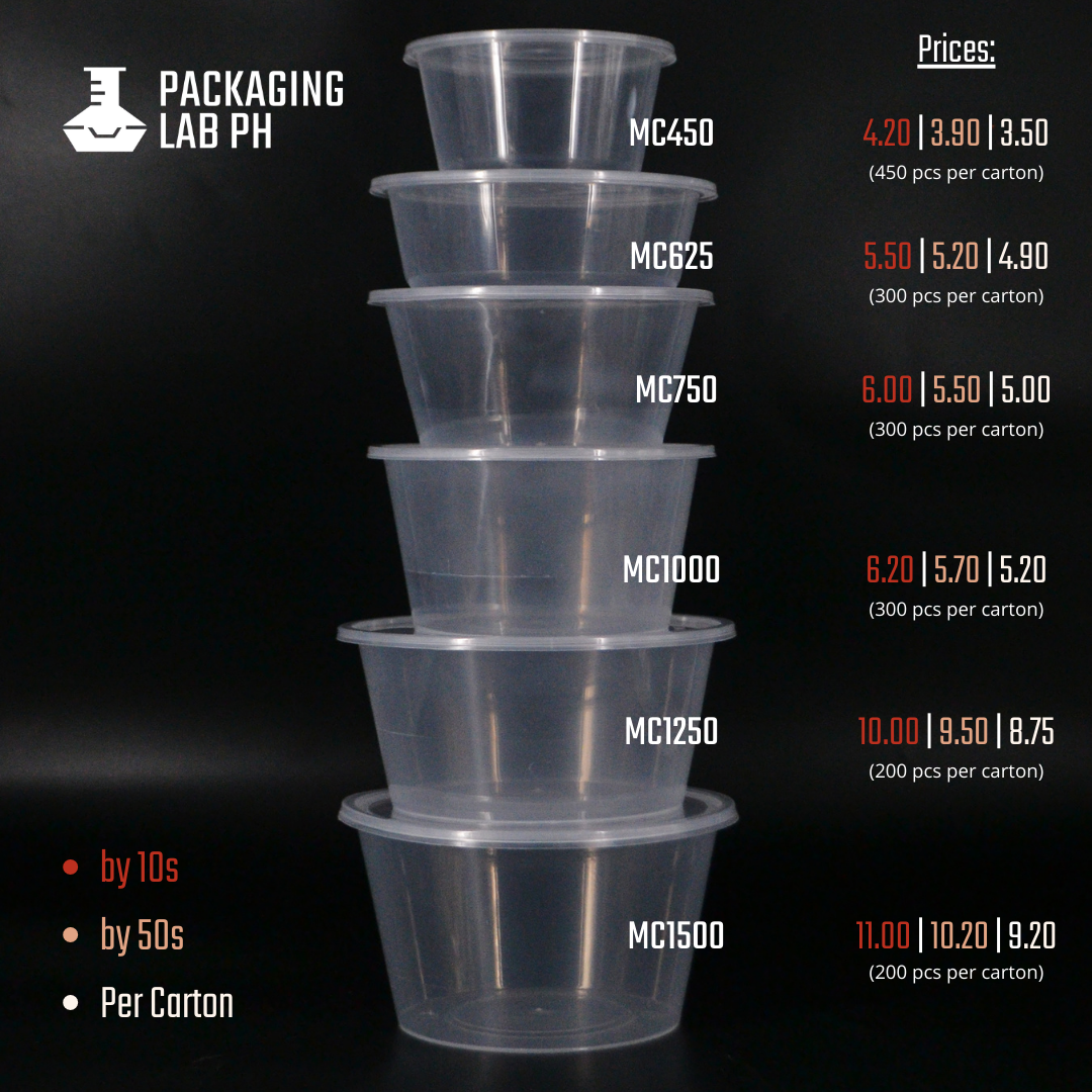 1000ml Round Microwavable Container Packaging Lab Philippines