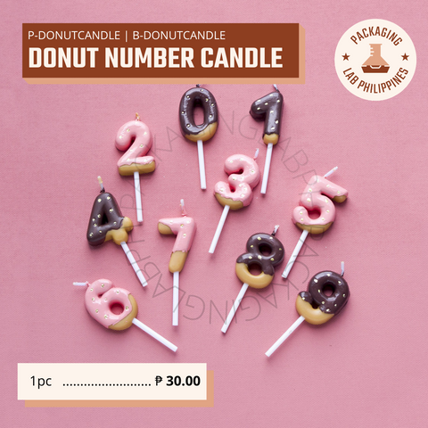 Donut Number Candles
