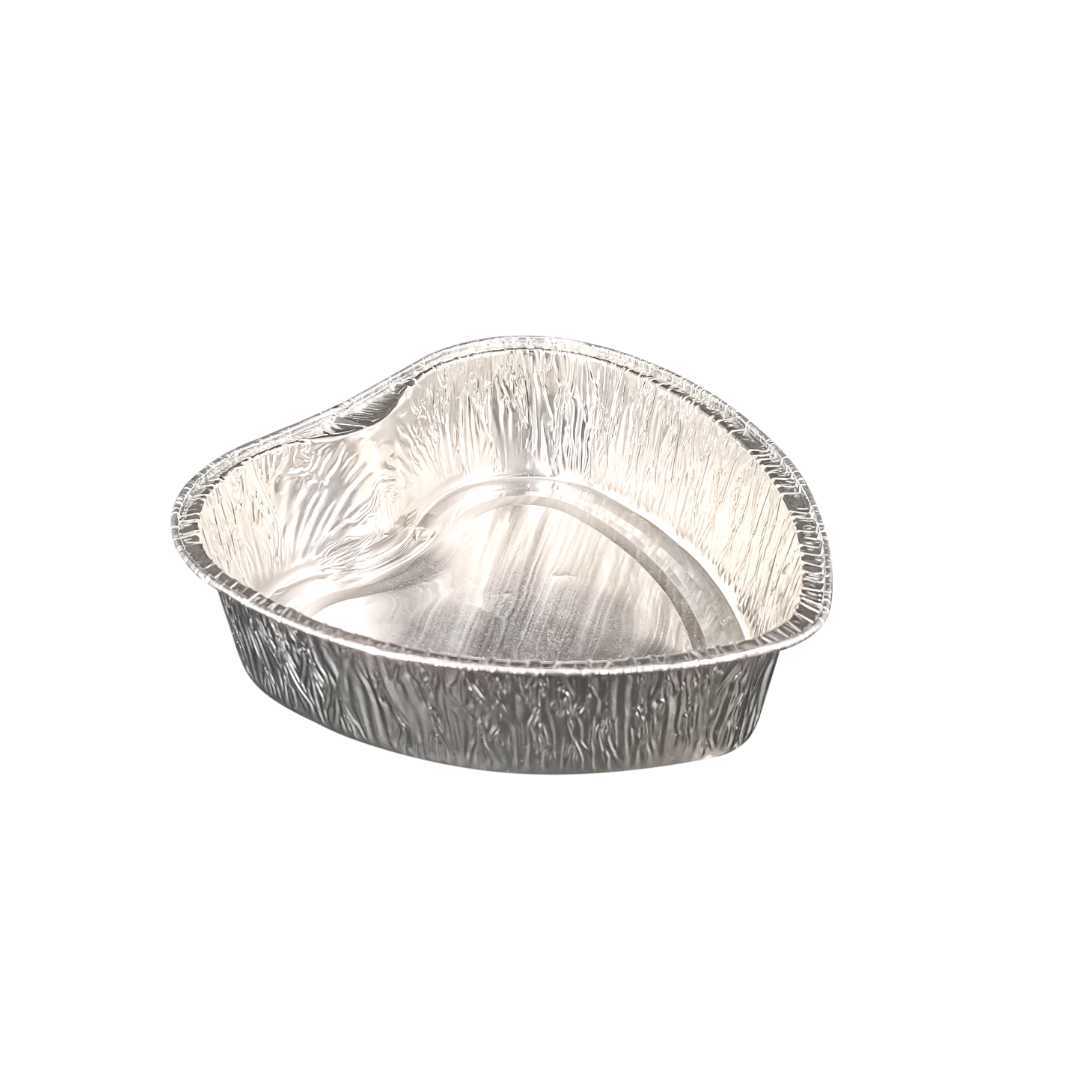 Aluminum Heart Baking Pans 100ml (Gold - Red)