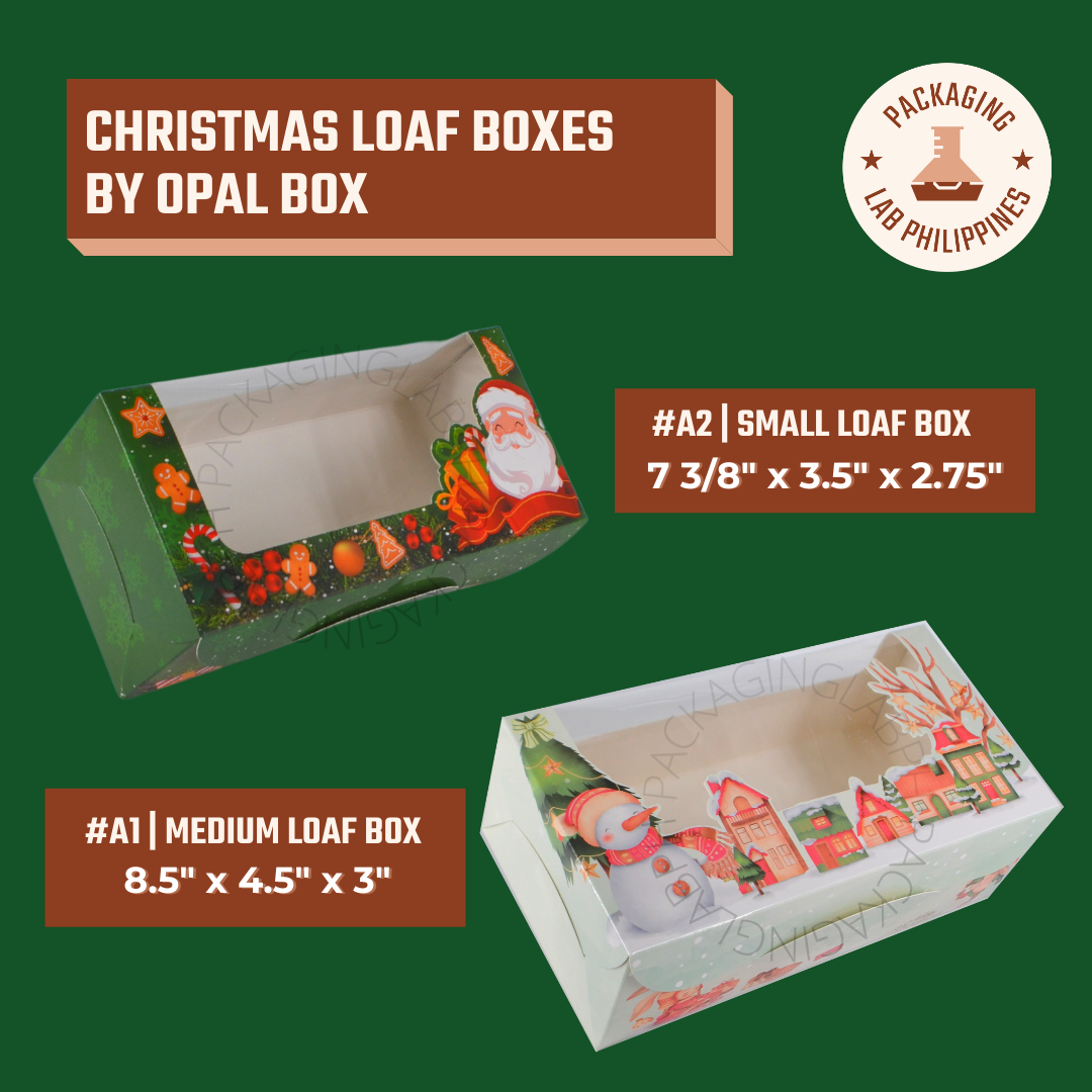 Christmas Design Loaf Box Pastry Box by Opal Box Packaging Lab