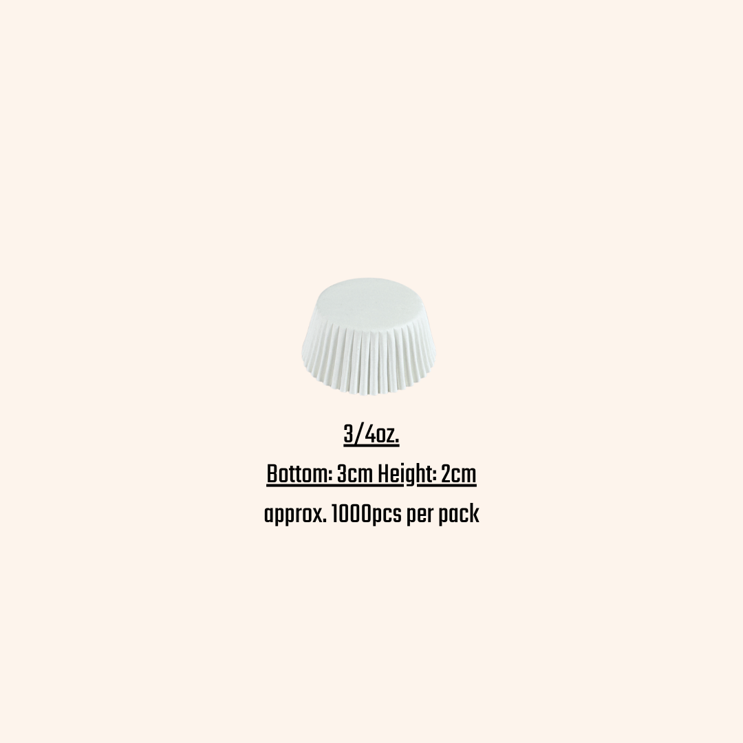Greaseproof Cupcake Liner in White & Brown