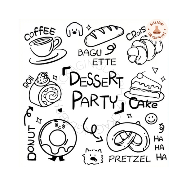 16x16 cm Cute Printed Wax Paper for Bento Cakes