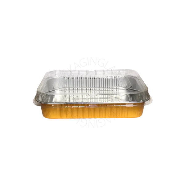 Gold Rectangle Pan with Lid
