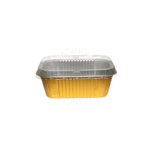 Gold Rectangle Pan with Lid