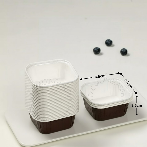 Greaseproof Square Cupcake Paper Liner (Lid available)