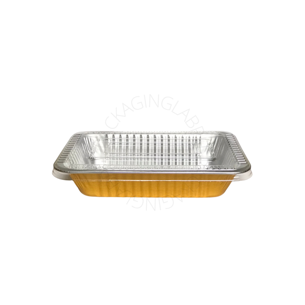 Gold Rectangle Pan with Lid
