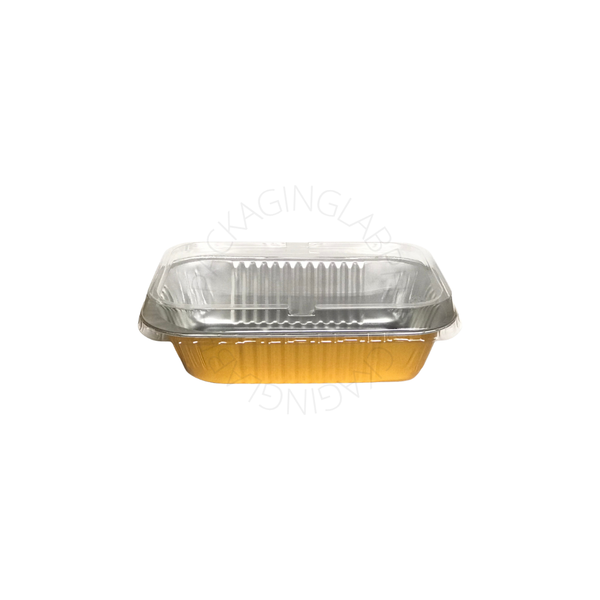 Gold Rectangle Pan with Lid