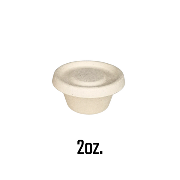 1oz. / 2oz. / 4oz. Sugarcane Bagasse Sauce Cup