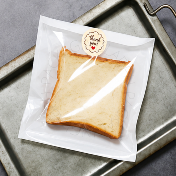 Half Clear Pastry Bag in White and Kraft