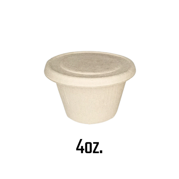 1oz. / 2oz. / 4oz. Sugarcane Bagasse Sauce Cup