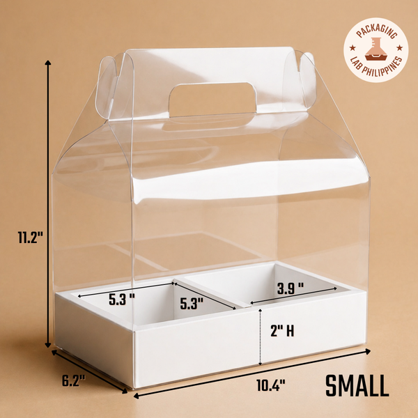 Deluxe Carrier for Cakes and Flowers, Gift Box Set Packaging (3 Sizes, 5 Colors)