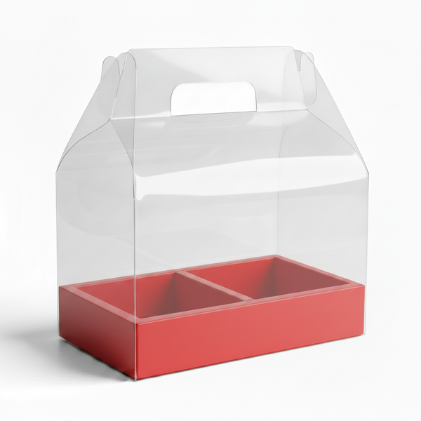 Deluxe Carrier for Cakes and Flowers, Gift Box Set Packaging (3 Sizes, 5 Colors)