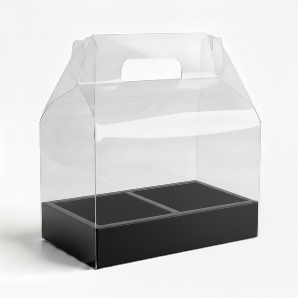 Deluxe Carrier for Cakes and Flowers, Gift Box Set Packaging (3 Sizes, 5 Colors)