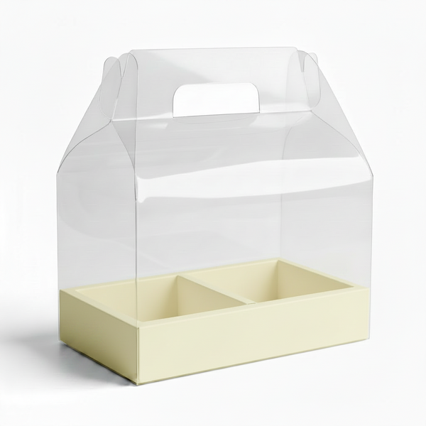 Deluxe Carrier for Cakes and Flowers, Gift Box Set Packaging (3 Sizes, 5 Colors)