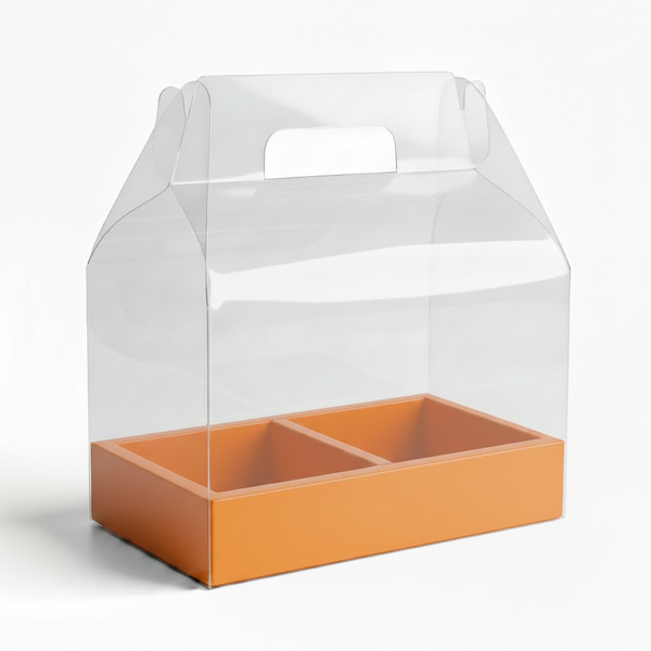 Deluxe Carrier for Cakes and Flowers, Gift Box Set Packaging (3 Sizes, 5 Colors)