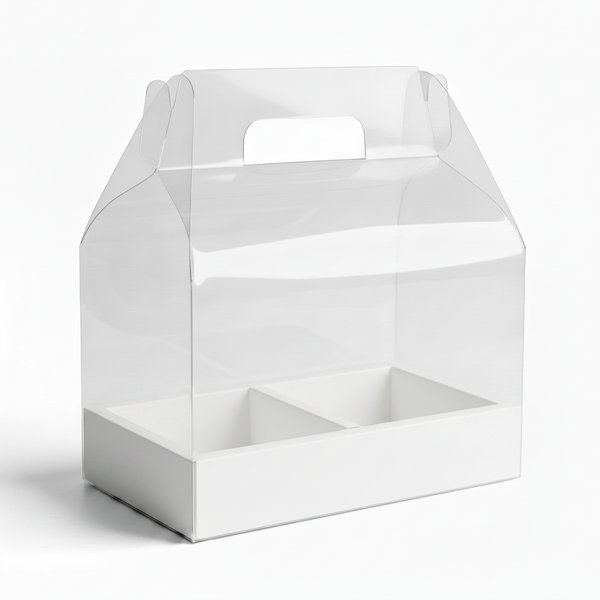 Deluxe Carrier for Cakes and Flowers, Gift Box Set Packaging (3 Sizes, 5 Colors)