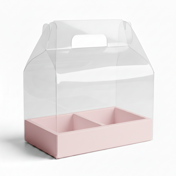 Deluxe Carrier for Cakes and Flowers, Gift Box Set Packaging (3 Sizes, 5 Colors)
