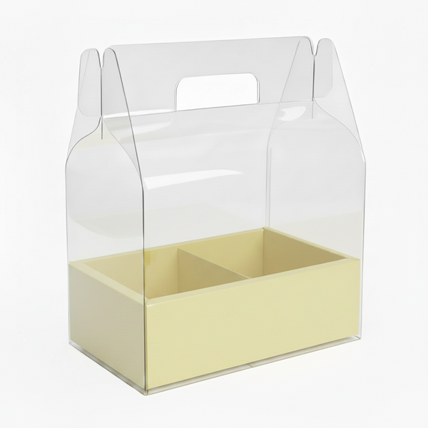 Deluxe Carrier for Cakes and Flowers, Gift Box Set Packaging (3 Sizes, 5 Colors)