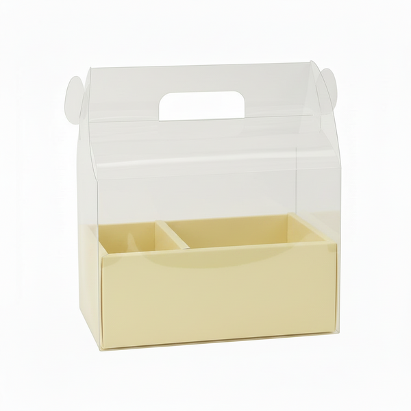 Deluxe Carrier for Cakes and Flowers, Gift Box Set Packaging (3 Sizes, 5 Colors)
