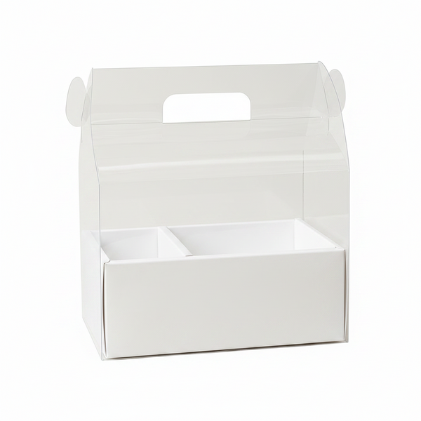 Deluxe Carrier for Cakes and Flowers, Gift Box Set Packaging (3 Sizes, 5 Colors)
