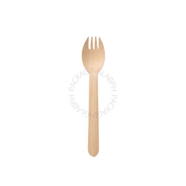 16 cm Disposable Wooden Utensils (Spoon, Fork, Spork, Dessert Spoon)