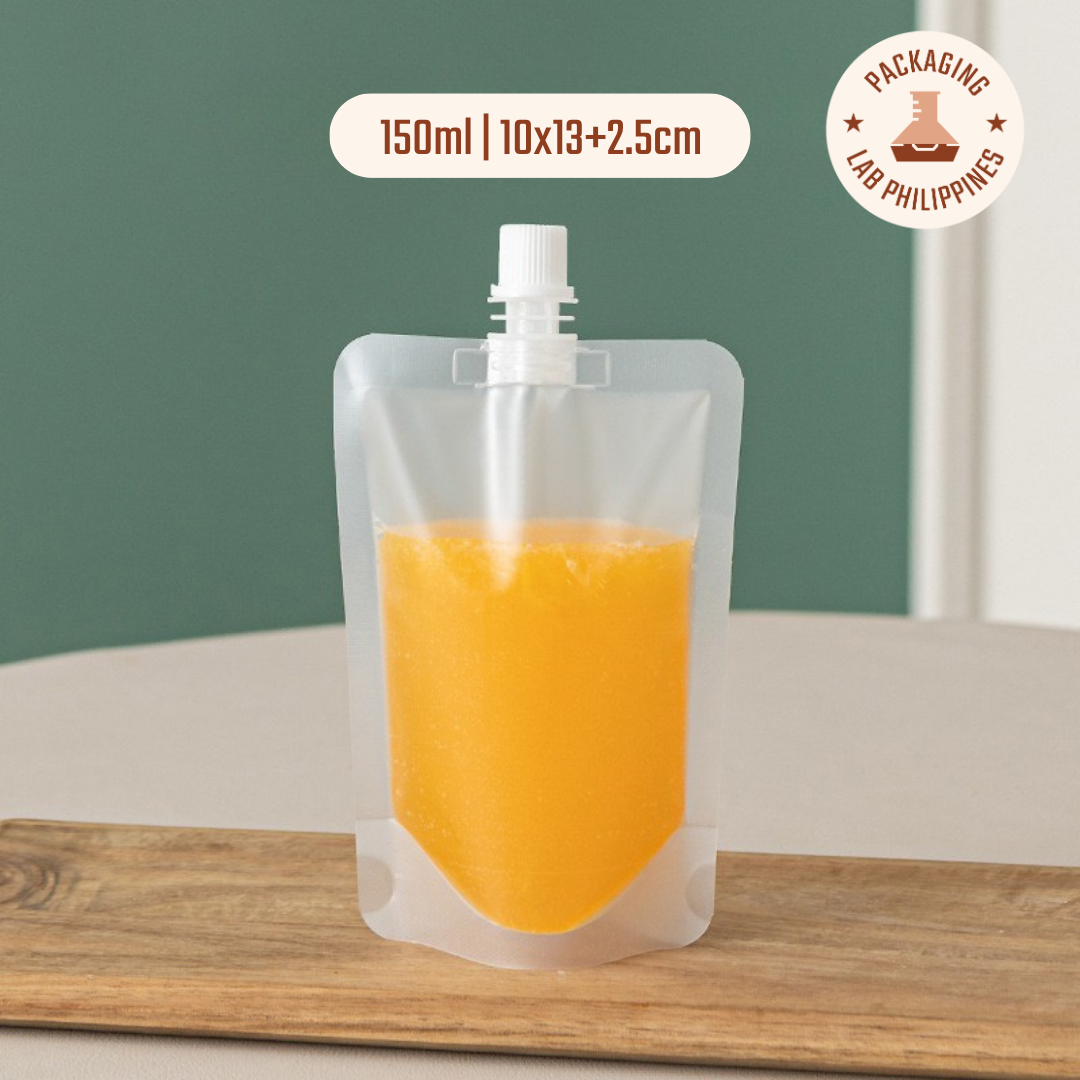 Stand Up Clear Liquid Spout Pouch
