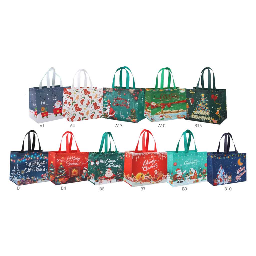 Reusable Christmas Tote Bags Non woven Giveaway Bags Packaging Lab Philippines