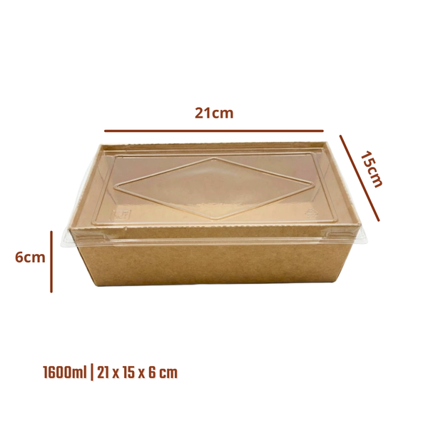 Kraft Box with Clear Lid