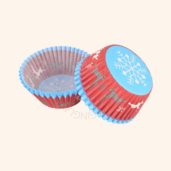 Christmas Design Cupcake Liner / Tulip Liner