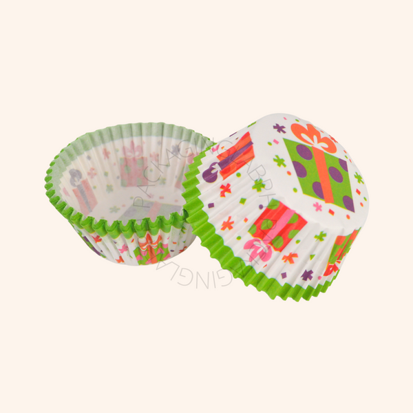 Christmas Design Cupcake Liner / Tulip Liner