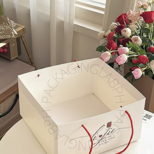 Acetate Heart Box Set with Tray and Bag