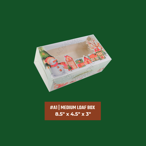 Christmas Design Loaf Box Pastry Box by Opal Box