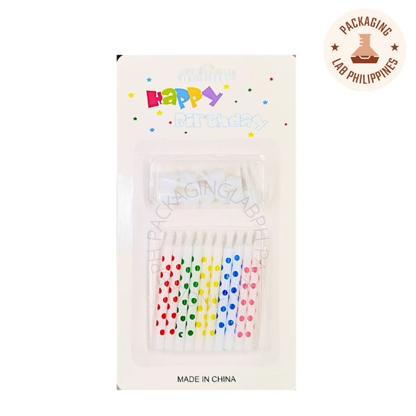 Polka Dot Candles 10s (4 colors)