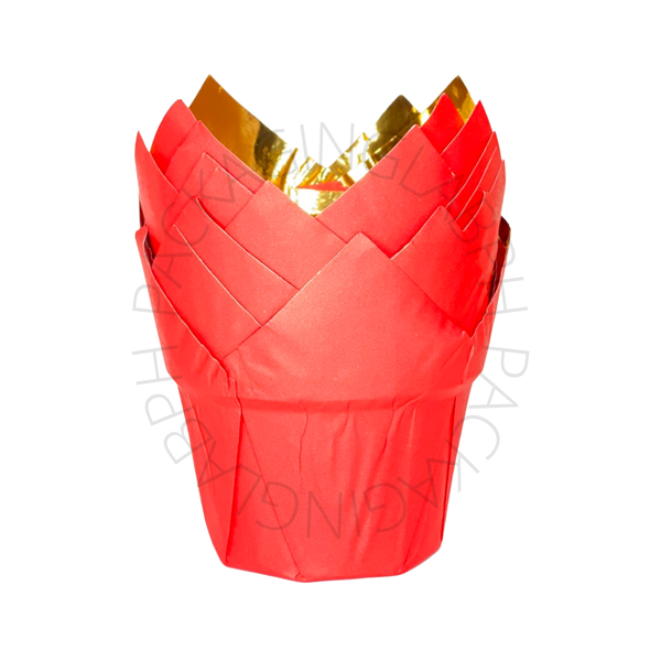 50pcs Tulip Muffin Liner (Plain / Printed / Metallic)
