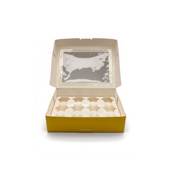 Cupcake Box with Holder Set - 12-Hole, 6-Hole, 4-Hole, 2-Hole