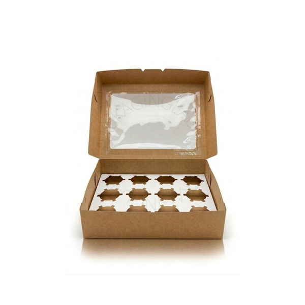 Cupcake Box with Holder Set - 12-Hole, 6-Hole, 4-Hole, 2-Hole