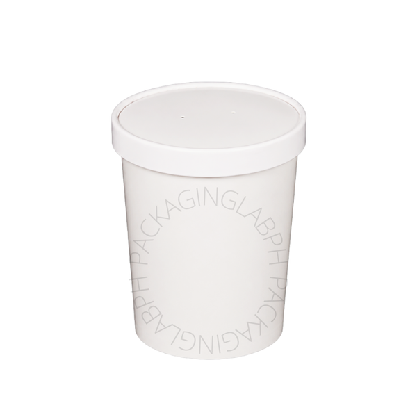 White Ice Cream Tub / Soup Tub  (8oz, 12oz, 16oz, 26oz, 32oz)