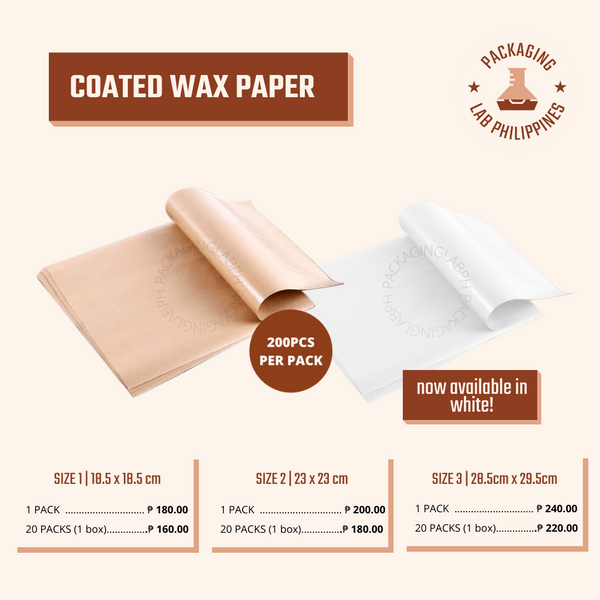 Coated Wax Paper (Greaseproof) (2 Colors)