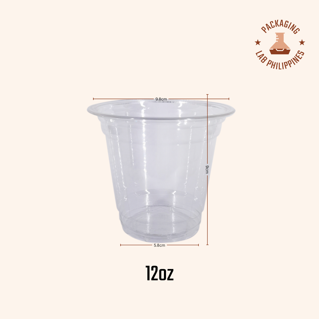 Elegant PET Plastic Cup / Cold Drinks Cup (12/16/18/24oz)