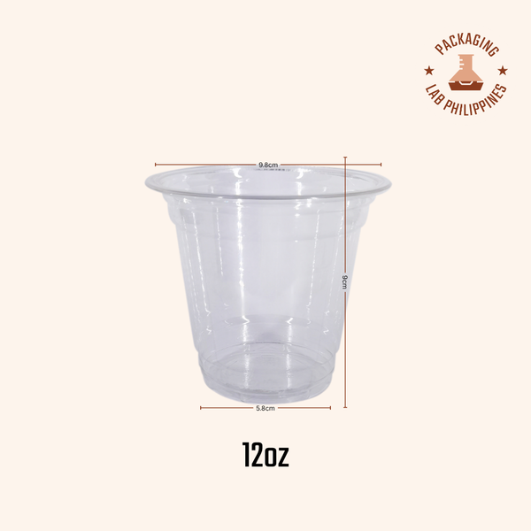 Elegant PET Plastic Cup / Cold Drinks Cup (12/16/18/24oz)