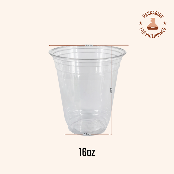 Elegant PET Plastic Cup / Cold Drinks Cup (12/16/18/24oz)