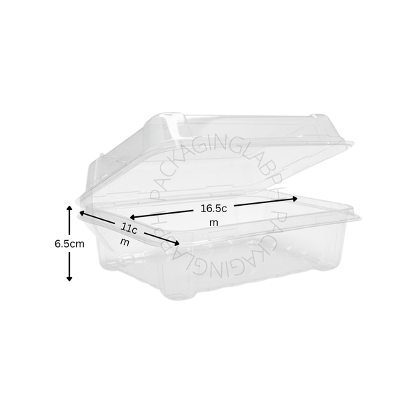 Clear Plastic Clamshell Container