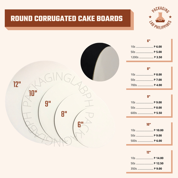Corrugated Cake Board (Round)
