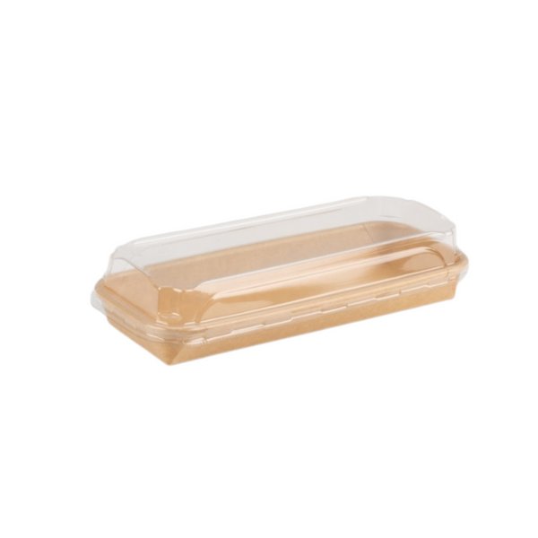 Paper Sushi Tray with Clear Lid