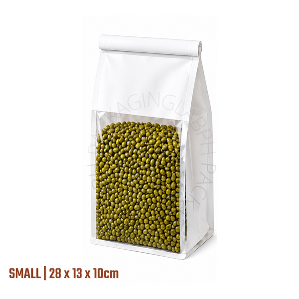 Bread & Pastry Bag with Window with Wire Seal (Self-Sealing Tie)