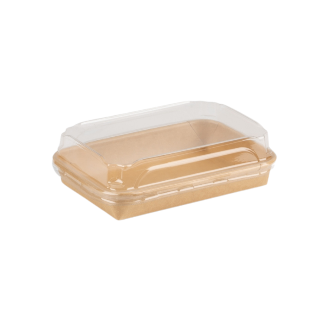 Paper Sushi Tray with Clear Lid