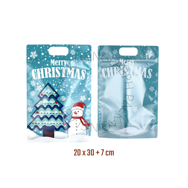 Resealable Christmas Loot Bag Zip Pouch
