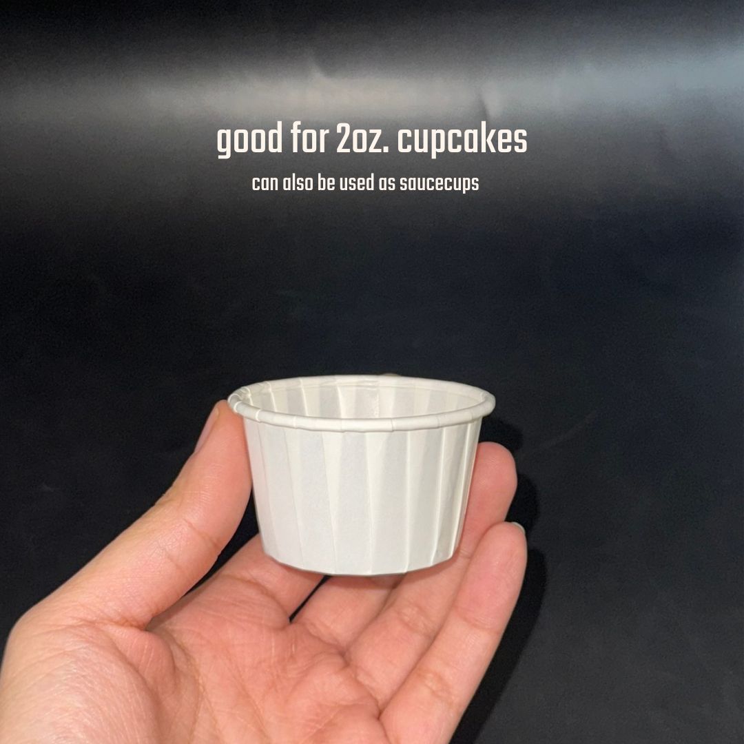 Greaseproof Paper Cupcake Liner/ Paper Sauce Cups (2oz. 3oz.)