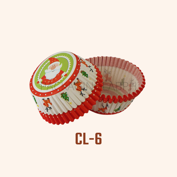 Christmas Design Cupcake Liner / Tulip Liner